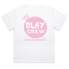 Slay Crew Tee - White/Pink