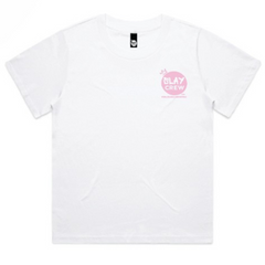 Slay Crew Tee - White/Pink